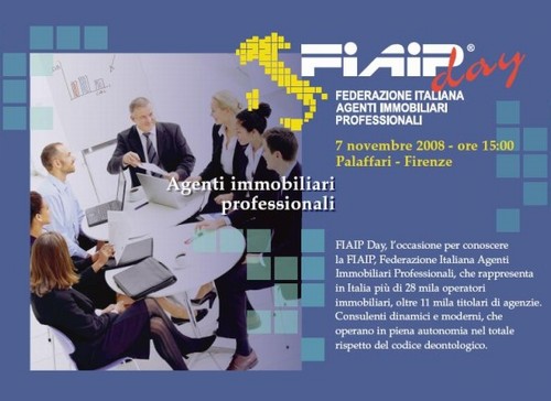 FIAIP Day   Venerdi’ 7 Novembre ore 15.00 Palaffari – Firenze