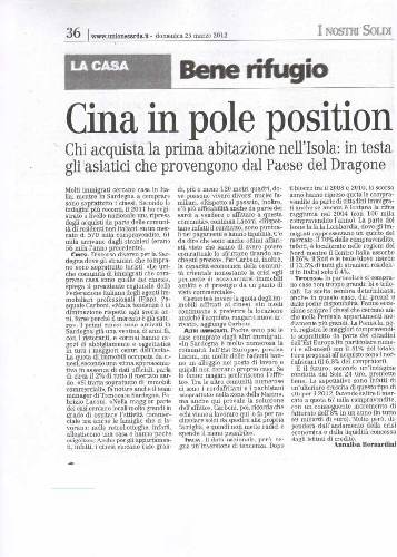 Cina in pole position