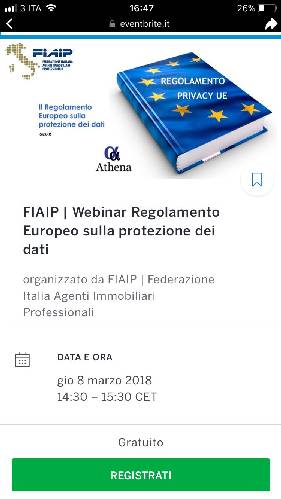 " regolamento Europeo sulla protezione dei dati personali"