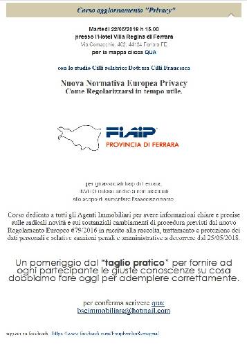 FIAIPACADEMY.it | Ferrara 22/05 PRIVACY