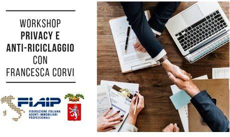 Formazione: A Siena Mercoledi’ 7 novembre il workshop  “Privacy e Antiriciclaggio” con l’avvocato Francesca Corvi