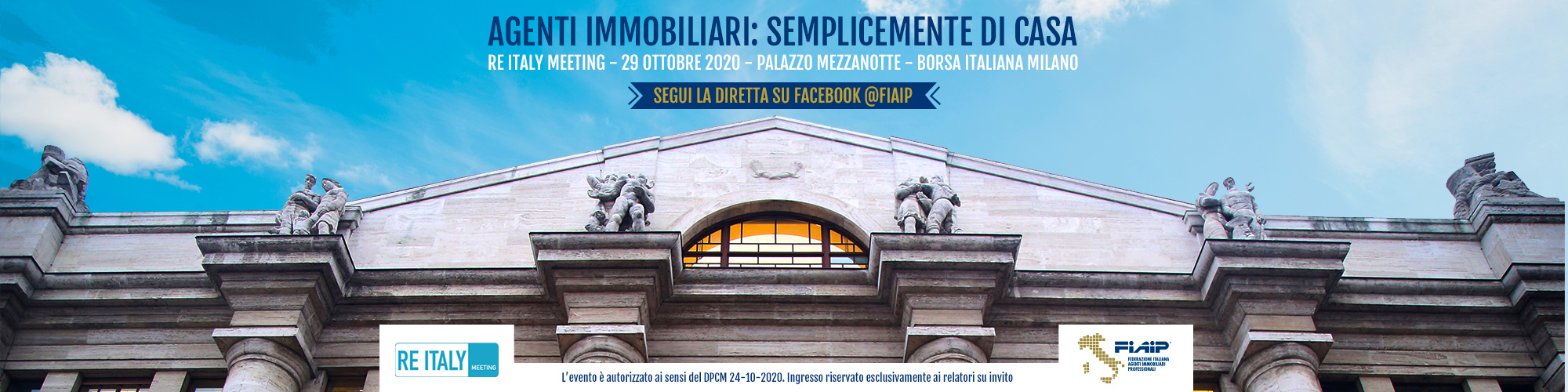 FIAIP: ‘Agenti Immobiliari – Semplicemente di casa’  – RE ITALY Meeting, 29 ottobre 2020