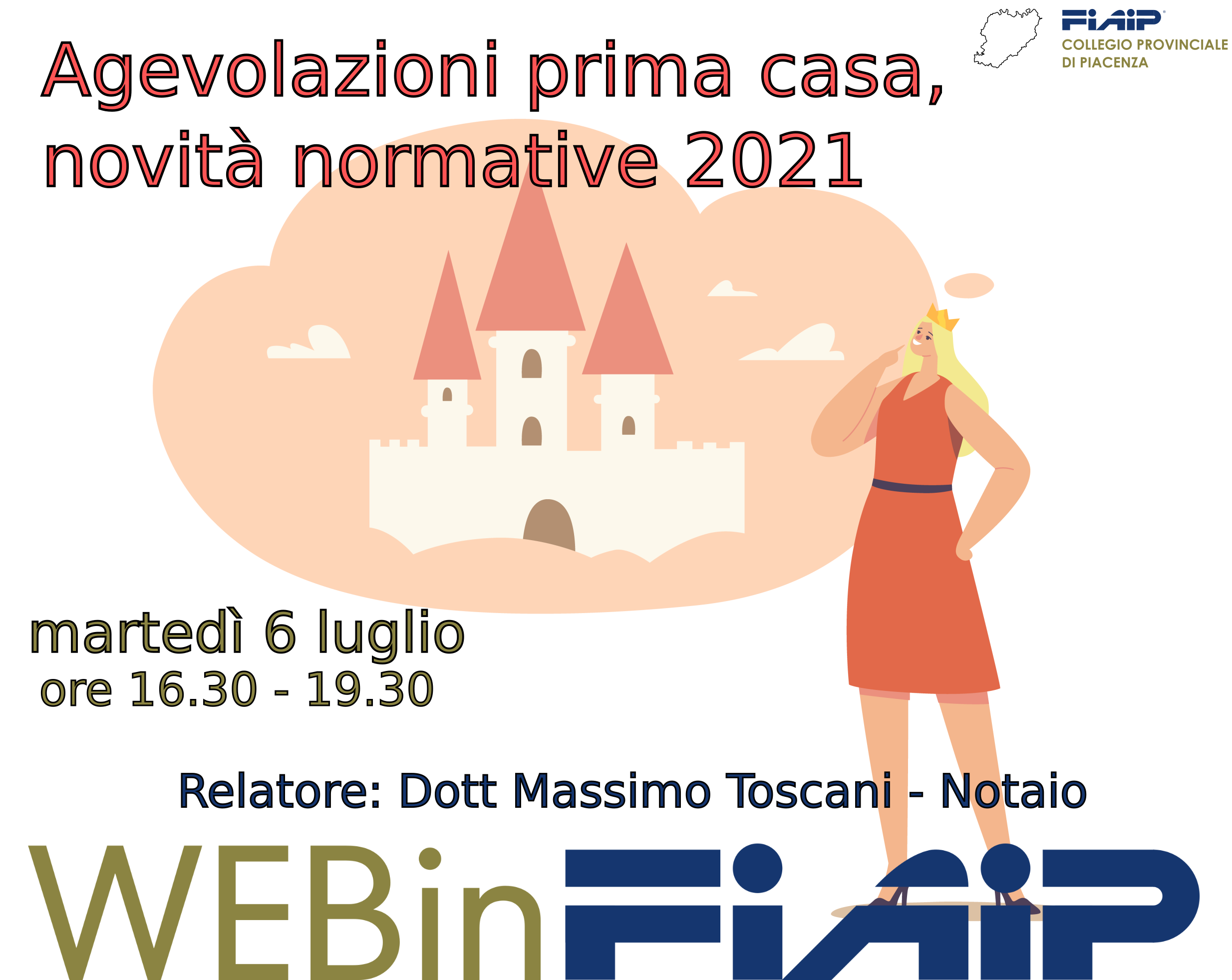 A Piacenza Corso di formazione: ‘Agevolazioni prima casa e novità normative 2021’