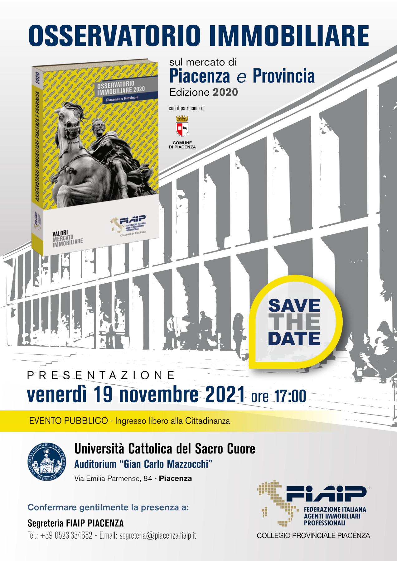 A Piacenza FIAIP presenta la nuova edizione dell’Osservatorio Immobiliare