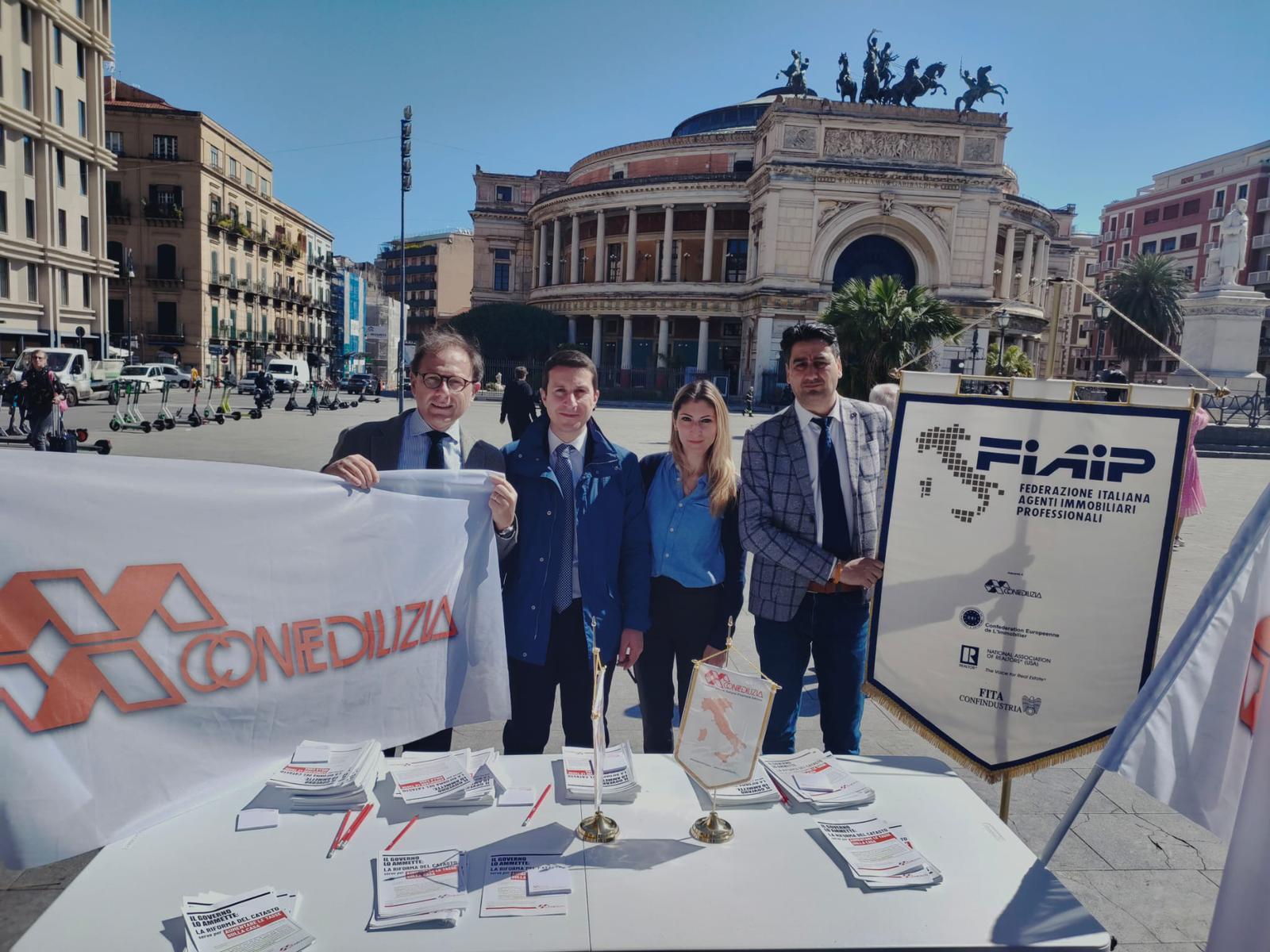 Catasto: Fiaip Palermo in piazza insieme con Confedilizia