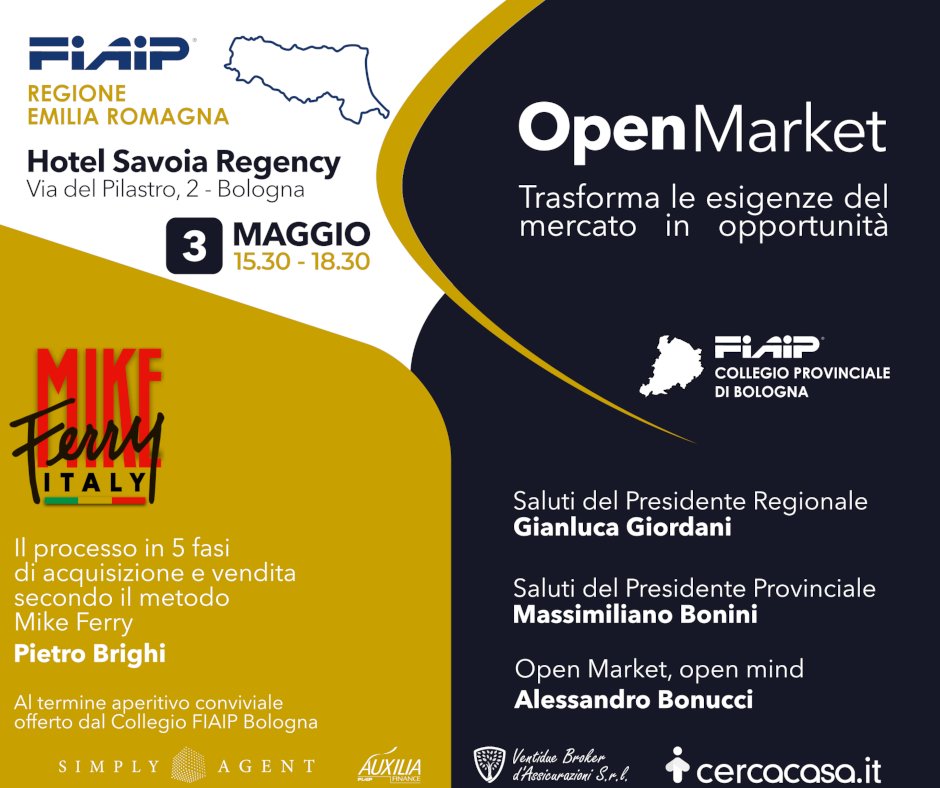 Mike Ferry sbarca a Bologna 5 fasi di acquisizione e vendita + Open Market