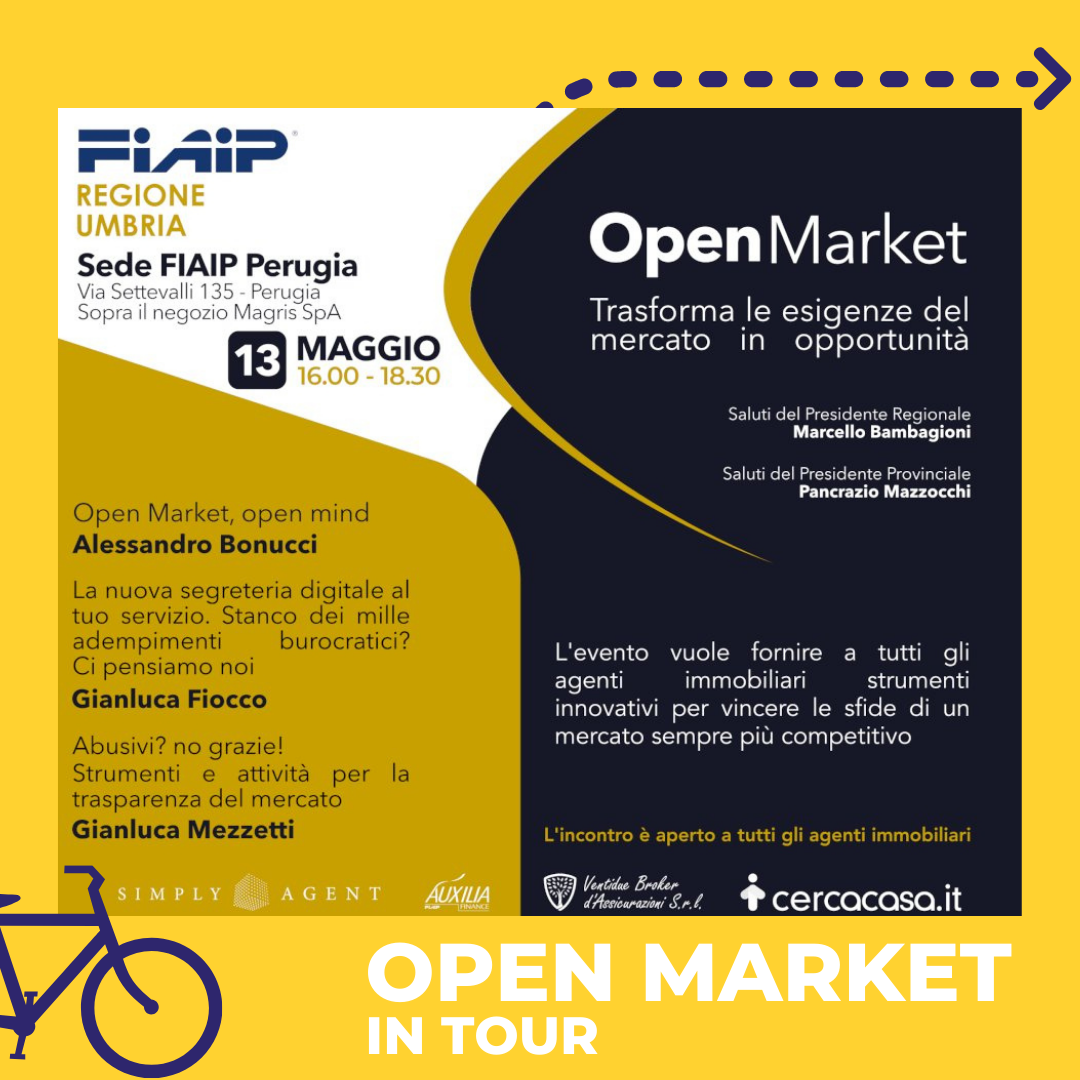 ‘Open Market – Open Mind’ fa tappa a Perugia il 13 Maggio