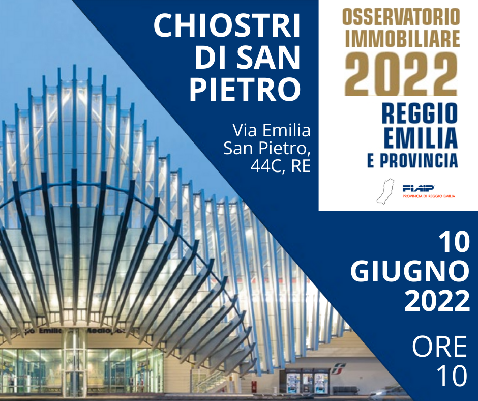 A Reggio Emilia Fiaip presenta l’ Osservatorio Immobiliare