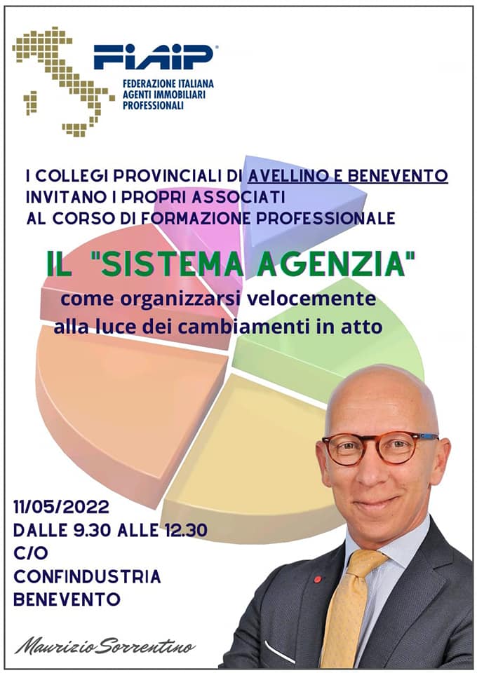 A Benevento Corso di formazione “Il Sistema Agenzia”