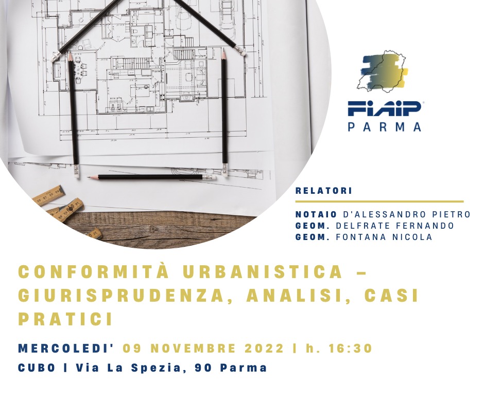 A Parma corso di formazione sulla conformità urbanistica – giurisprudenza, analisi e casi pratici