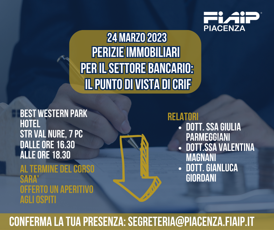 A Piacenza, perizie immobiliari per il settore bancario: il punto di vista di Crif