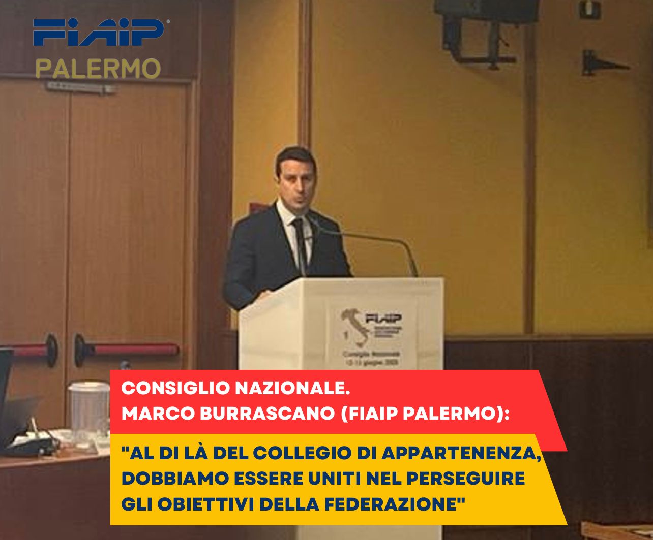 Al Consiglio Nazionale FIAIP interviene Marco Burrascano (Fiaip Palermo)