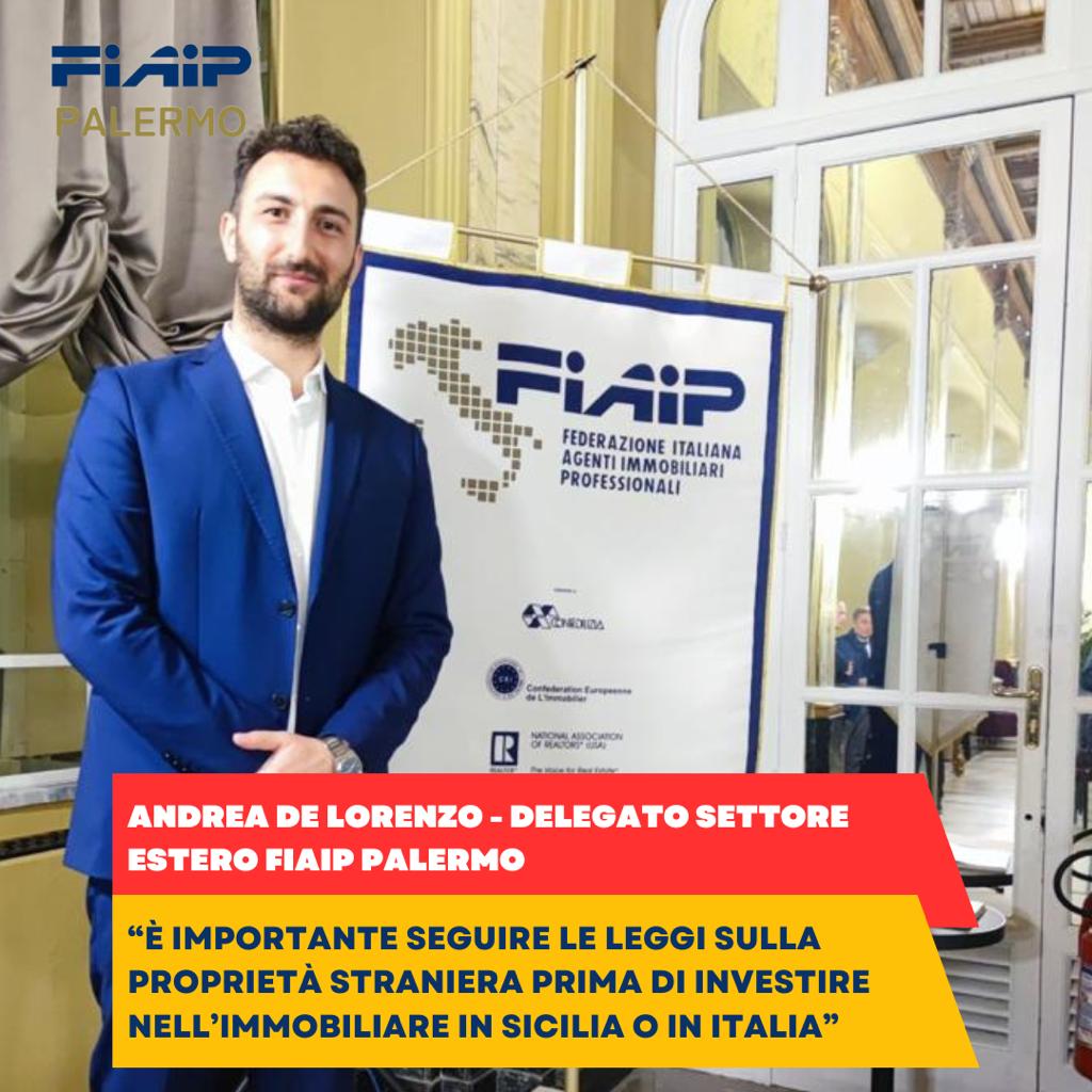 De Lorenzo (Fiaip Palermo): ‘Importante seguire le leggi sulla proprietà estera’