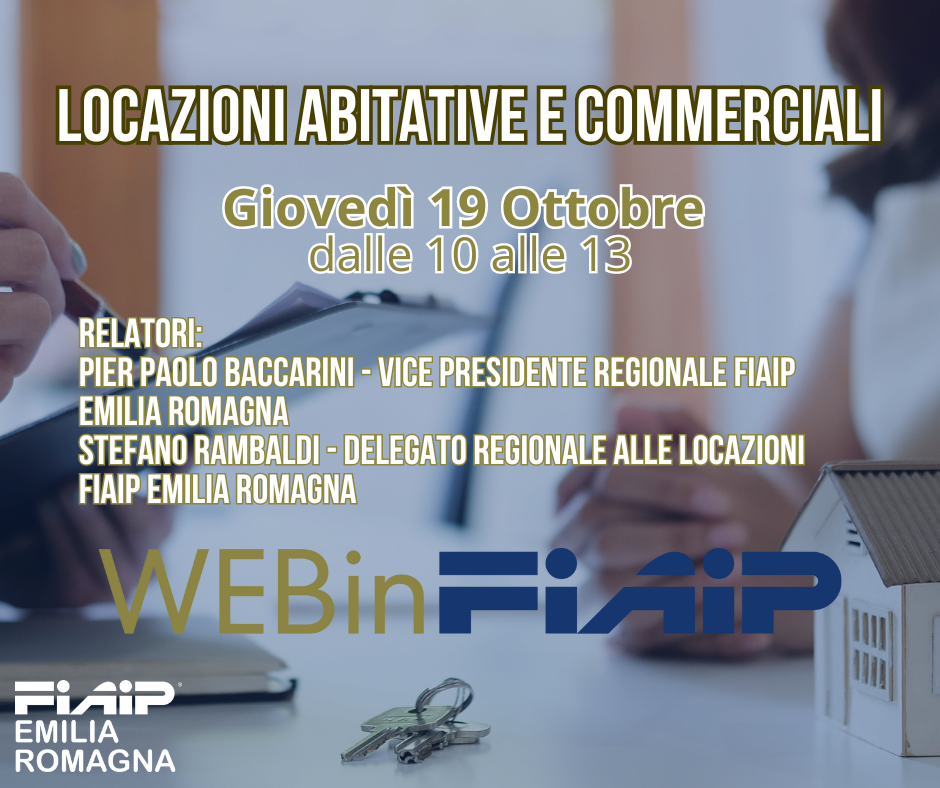 WebinFIAIP Emilia Romagna – Locazioni abitative e commerciali