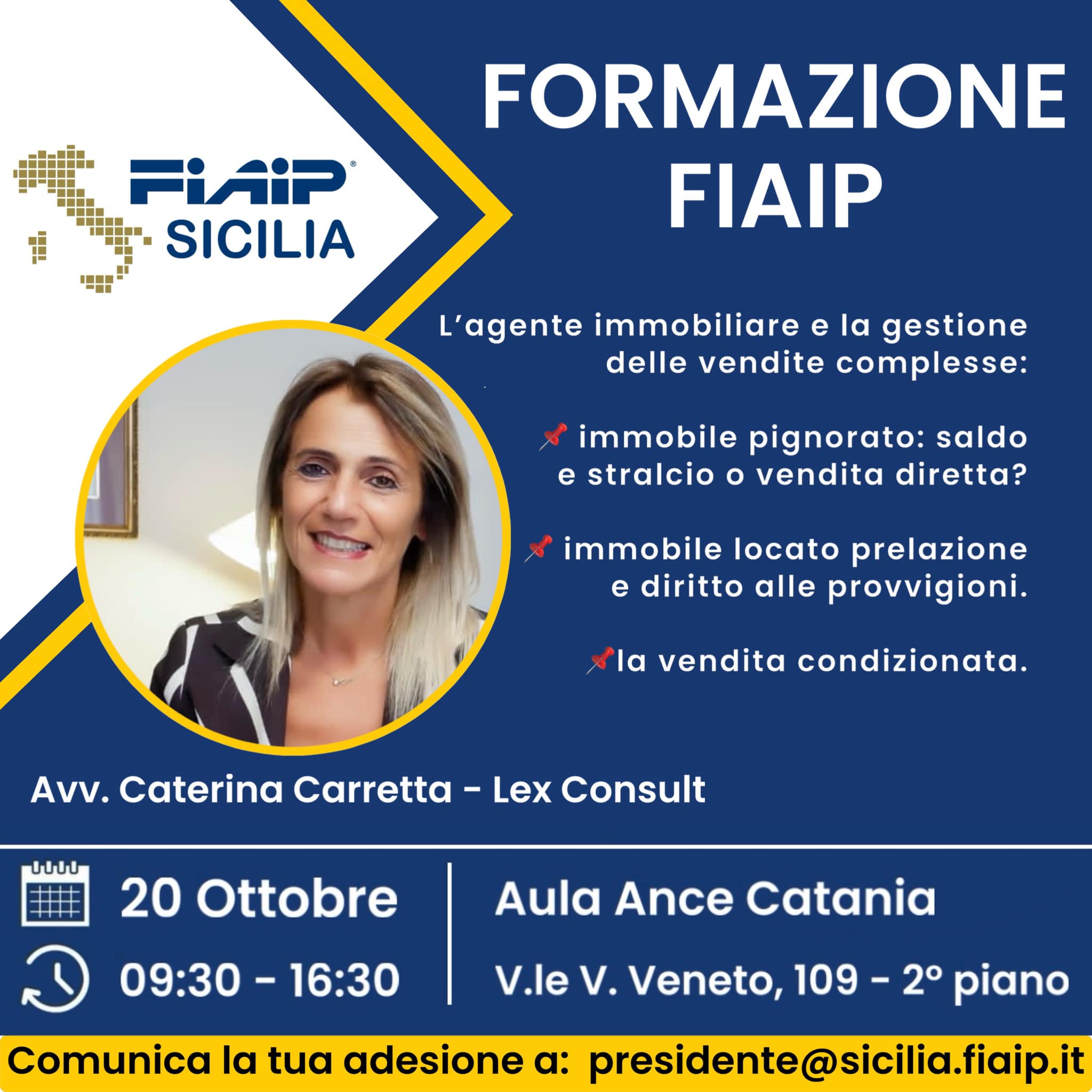 Fiaip: A Catania corso sulla “gestione delle vendite complesse”