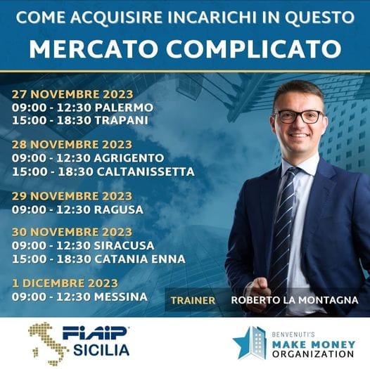 Fiaip Sicilia in Aula con la formazione di Make Money