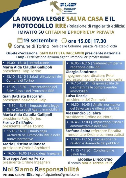 ‘SALVA CASA’: A TORINO I PROFESSIONISTI DELL’IMMOBILIARE A CONFRONTO