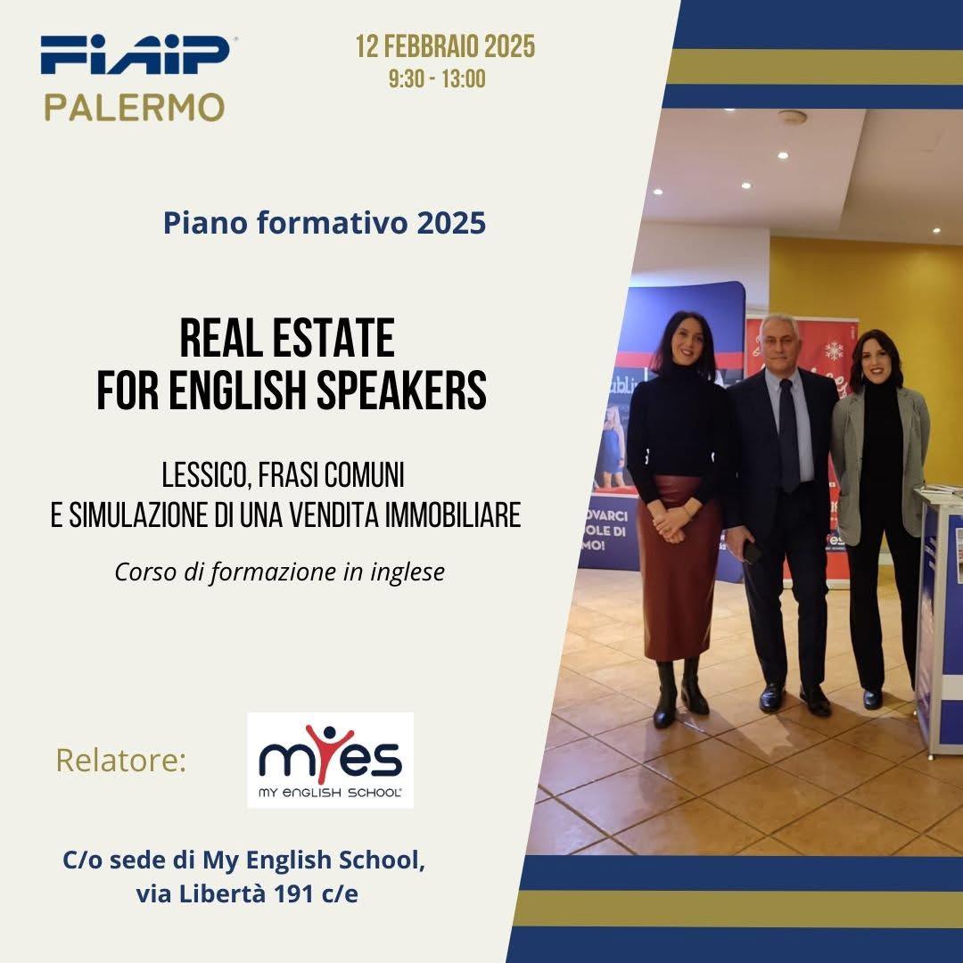 Formazione Palermo. “Real Estate English Speakers”