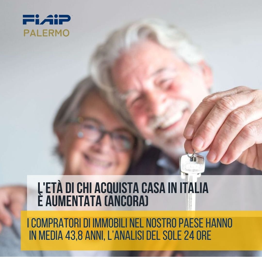 Aumenta l’età di chi acquista casa in Italia