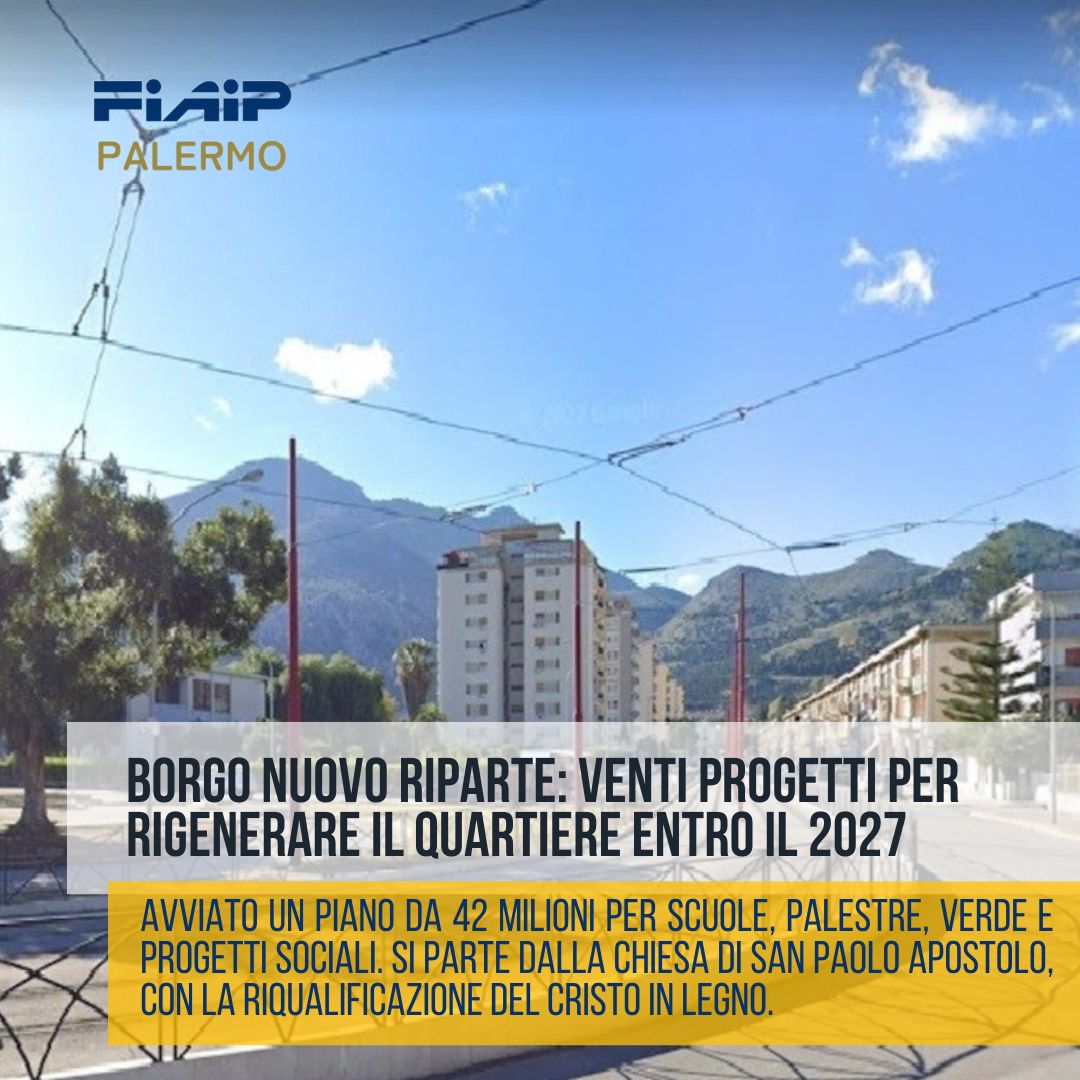 FIAIP PALERMO. VENTI PROGETTI PER RIGENERARE IL QUARTIERE BORGO NUOVO DI PALERMO