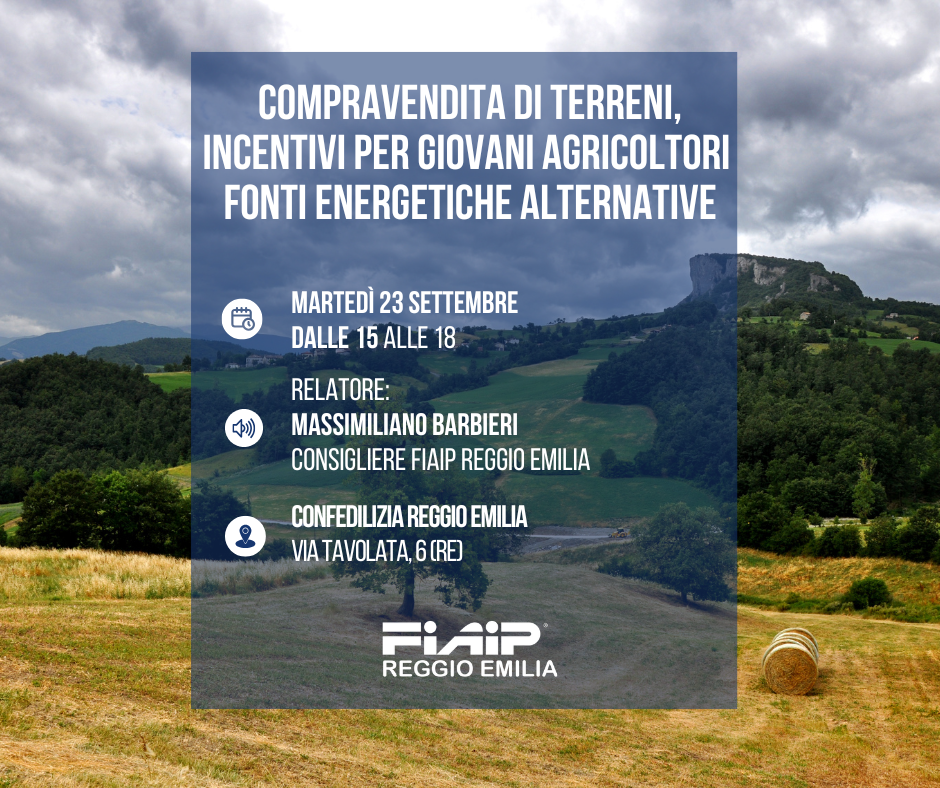A Reggio Emilia corso sui terreni agricoli 3.0