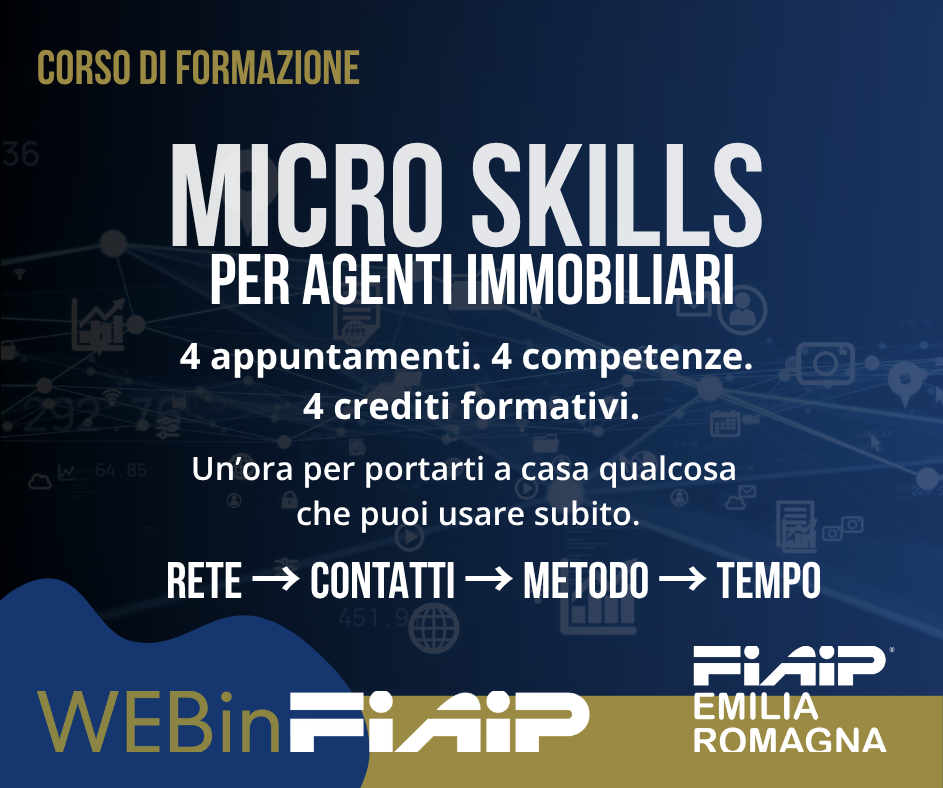 EMILIA ROMAGNA | Micro Skills per Agenti Immobiliari